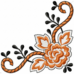 Flowers And Tree Embroidery Design 1 Flowers And Tree Embroidery Design 1